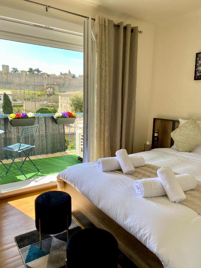 Maison Face A La Cite Каркассон Экстерьер фото
